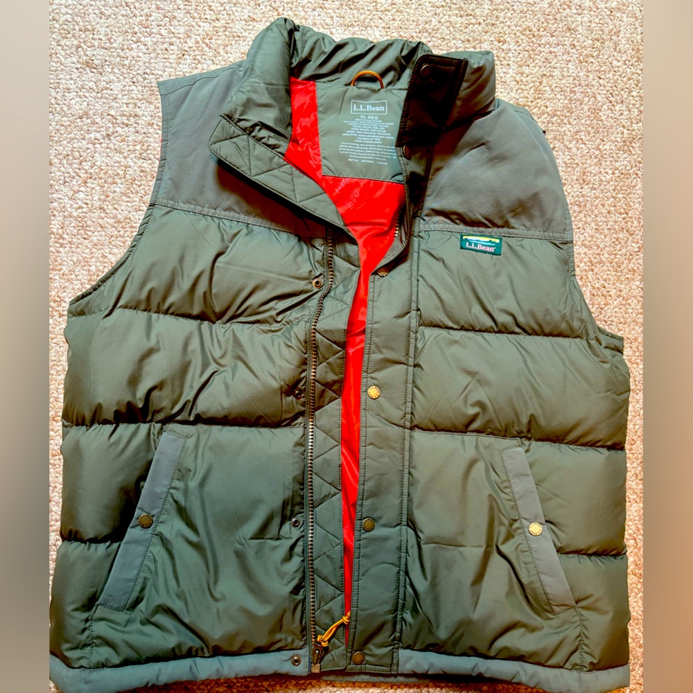 LL Bean Puffer Vest XL